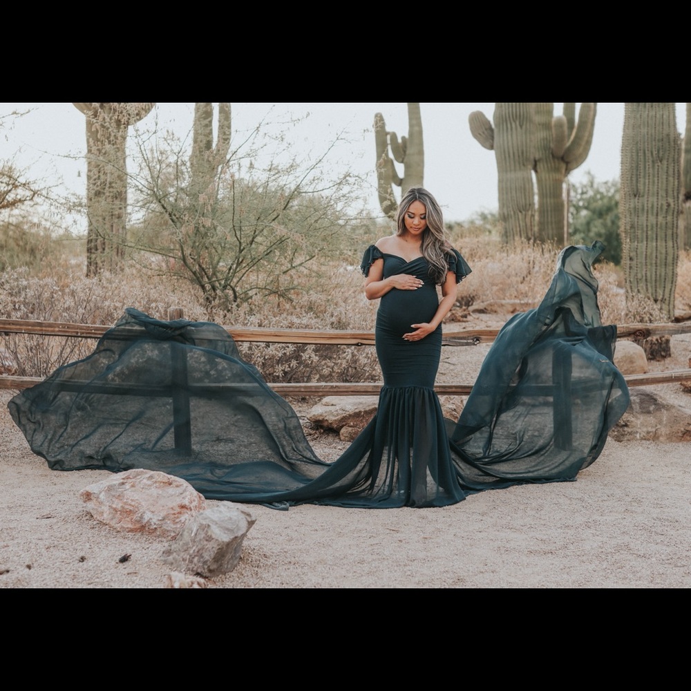 Evergreen Olguta Maternity Gown